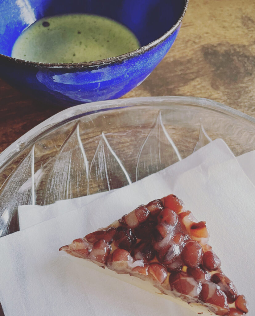 青釉 茶碗 水無月